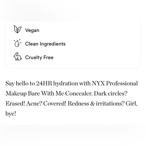 $7❤️‍🔥 LAST 1! NYX Bare With Me Hydrating Face & Body Concealer Serum MEDIUM - Picture 7 of 10
